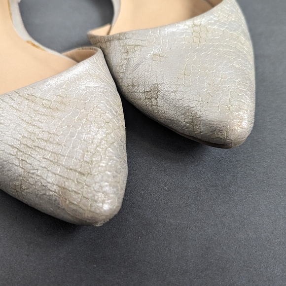Apt 9 bambra skimmer snakeskin pewter flats size 7.5 - Picture 5 of 6